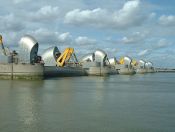 Thames Barrier kan ses på båttur via Greenwich. Foto: Andy Roberts 
