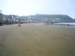 Med slottet på klippan.