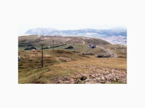 Great Orme med staden och Little Orme i bakgrunden. 