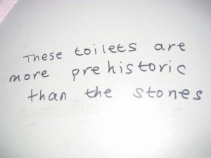 De offentliga toaletterna var faktiskt inte så illa.