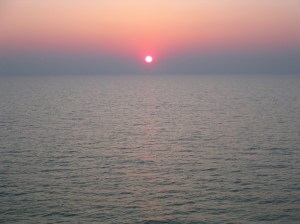 Sommarkväll på Nordsjön