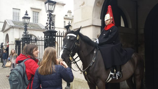 Horse Guards nära Trafalgar Square