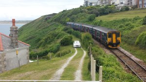 Med tåg genom England - här Cornwall