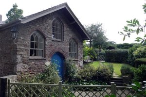 En av hotellets stugor