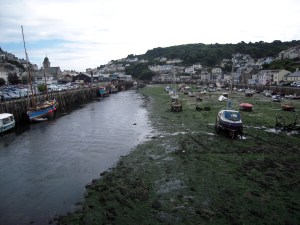 Vid lågt tidvatten.