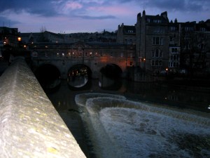 Pulteney Bridge. Glömde stänga av blixten...