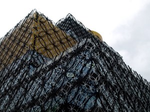 Detalj av Birminghams nya bibliotek