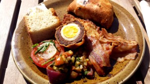 Scotch egg, bacon, pasty...