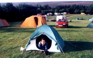 Med heden bakom campingen.