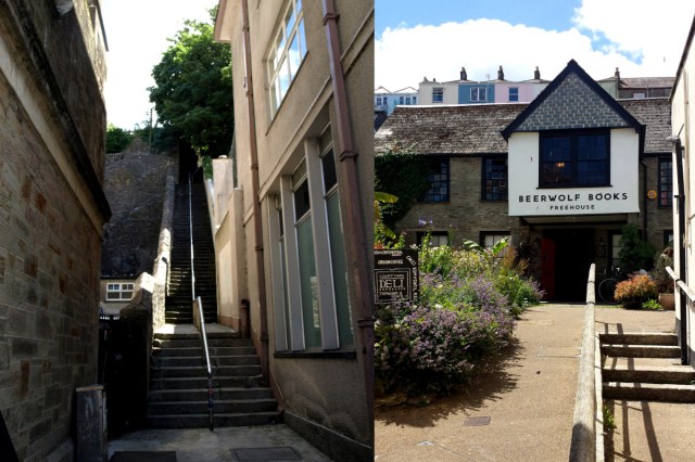 Jacob's Ladder och en bokpub mer humoristiskt namn.